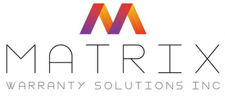 M MATRIX WARRANTY SOLUTIONS INC logo