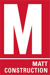 M MATT CONSTRUCTION logo