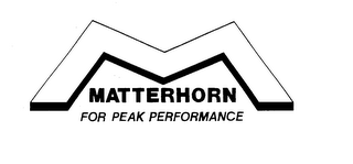 M MATTERHORN FOR PEAK PERFORMANCE logo