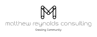 M MATTHEW REYNOLDS CONSULTING CREATING COMMUNITY logo