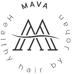 M MAVA HEALTHY HAIR BY JOHAN logo