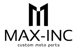 M MAX-INC CUSTOM MOTO PARTS logo