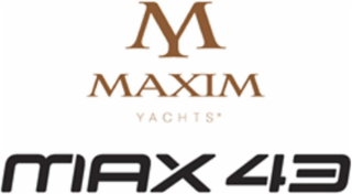 M MAXIM YACHTS MAX 43 logo