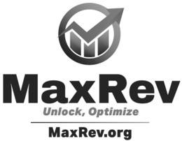M MAXREV UNLOCK, OPTIMIZE MAXREV.ORG logo