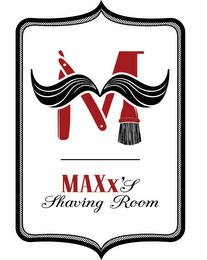 M MAXX'S SHAVING ROOM logo