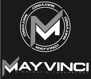 M MAYVINCI MAYVINCI MAYVINCI MAYVINCI MAYVINCI BIOMIMETIC TECHNOLOGY logo