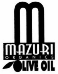 M MAZURI ORGANICS OLIVE OIL logo