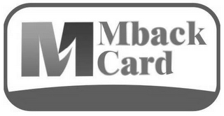 M MBACK CARD logo