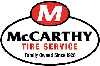 M MCCARTHY TIRE SERVICE FAMILY OWNED SINCE 1926 logo