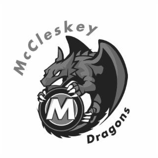 M MCCLESKEY DRAGONS logo