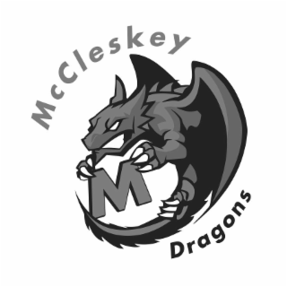 M MCCLESKEY DRAGONS logo