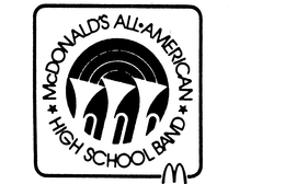 M MCDONALD'S ALL.AMERICAN HIGH SCHOOL BAND logo