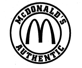 M MCDONALD'S AUTHENTIC logo