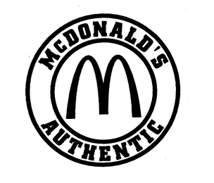 M MCDONALD'S AUTHENTIC logo