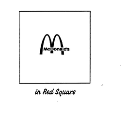 M MCDONALD'S IN RED SQUARE logo