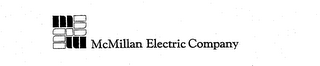 M MCMILLAN ELECTRIC COMPANY logo
