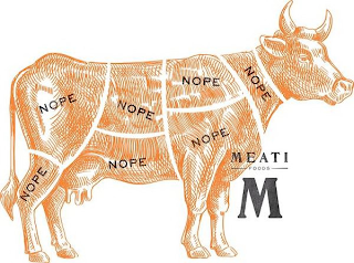 M MEATI FOODS NOPE logo