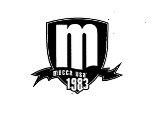 M MECCA USA 1983 logo