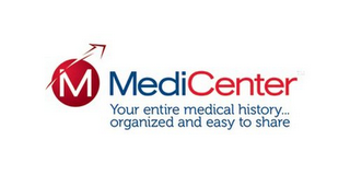 M MEDICENTER YOUR ENTIRE MEDICAL HISTORY... ORGANIZED AND EASY TO SHARE logo