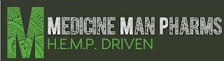 M MEDICINE MAN PHARMS H.E.M.P. DRIVEN logo