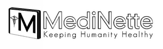 M MEDINETTE KEEPING HUMANITY HEALTHY logo