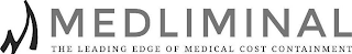M MEDLIMINAL THE LEADING EDGE OF MEDICAL COST CONTAINMENT logo
