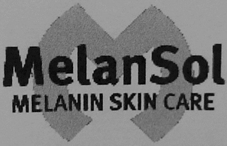 M MELANSOL MELANIN SKIN CARE logo