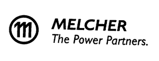 M MELCHER THE POWER PARTNERS. logo