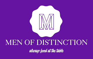 M MEN OF DISTINCTION ALWAYS FOOD AT THE TABLE logo