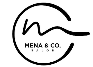 M MENA & CO. SALON logo