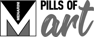 M MENARINI PILLS OF ART logo