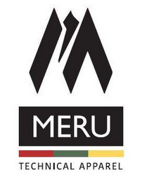 M MERU TECHNICAL APPAREL logo