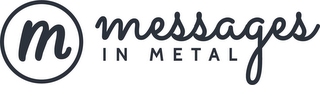 M MESSAGES IN METAL logo