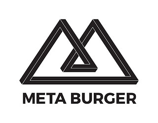 M META BURGER logo