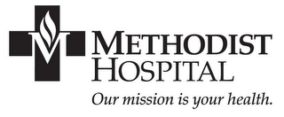 M METHODIST HOSPITAL OUR MISSION IS YOUR HEALTH. logo