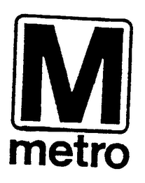 M METRO logo