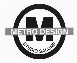 M METRO DESIGN STUDIO SALONS logo