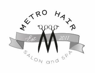 M METRO HAIR SALON AND SPA EST. 2011 logo