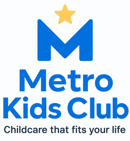 M METRO KIDS CLUB CHILDCARE THAT FITS YOUR LIFE logo