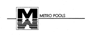 M METRO POOLS logo