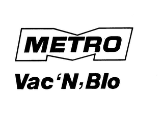 M METRO VAC AND BLO logo