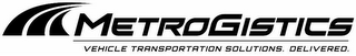 M METROGISTICS VEHICLE TRANSPORTATION SOLUTIONS. DELIVERED. logo