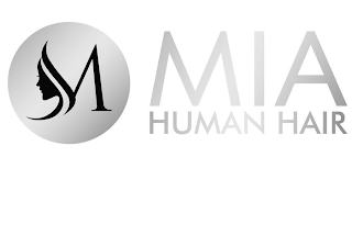 M MIA HUMAN HAIR logo