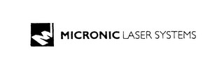 M MICRONIC LASER SYSTEMS logo