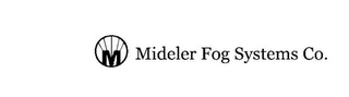 M MIDELER FOG SYSTEMS CO. logo