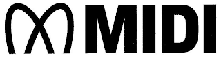 M MIDI logo