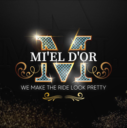 M MI'EL D'OR WE MAKE THE RIDE LOOK PRETTY logo