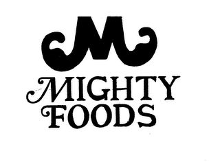M MIGHTY FOODS logo
