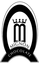 M MIGNON CHOCOLATE logo