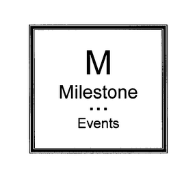 M MILESTONE EVENTS logo